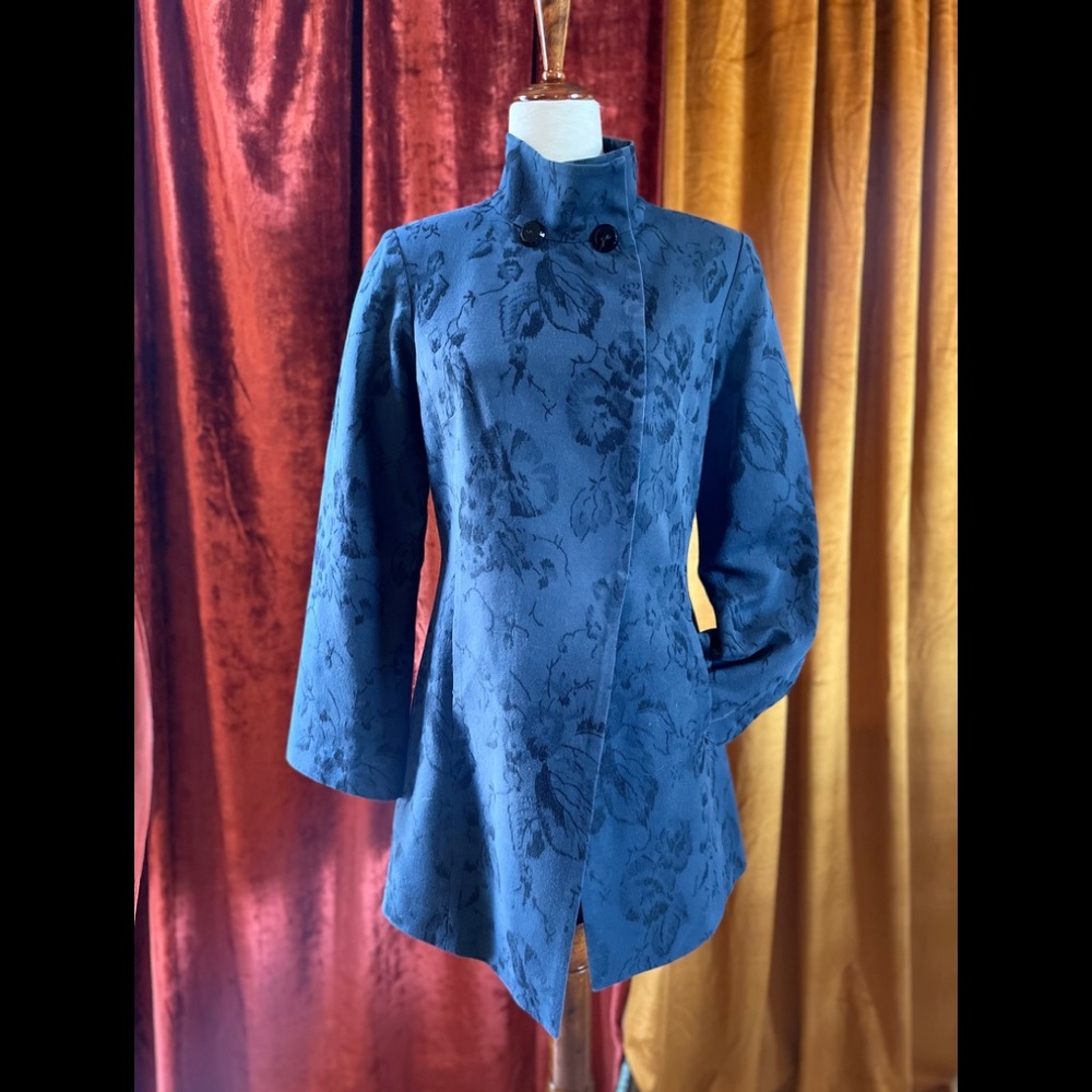 NEIMAN MARCUS  mandarin  wool rayon cotton blend